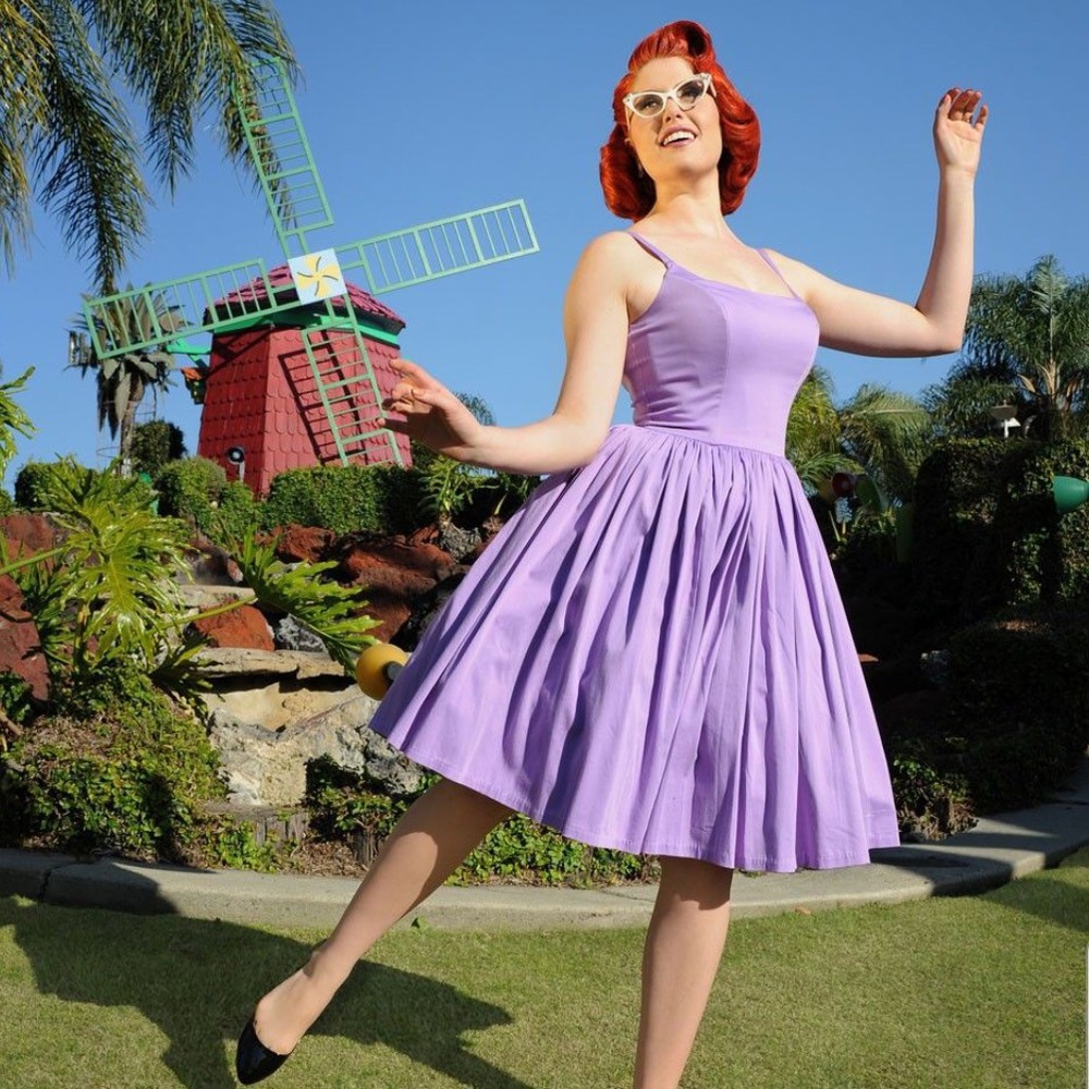 NWOT Pinup Couture Lavender Jenny w/ POCKETS